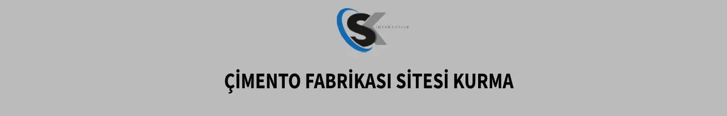 Çimento Fabrikası Sitesi Kurma