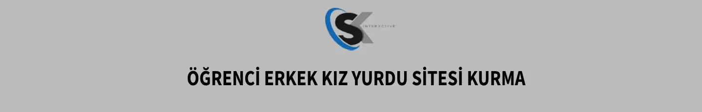 Öğrenci Erkek Kız Yurdu Sitesi Kurma