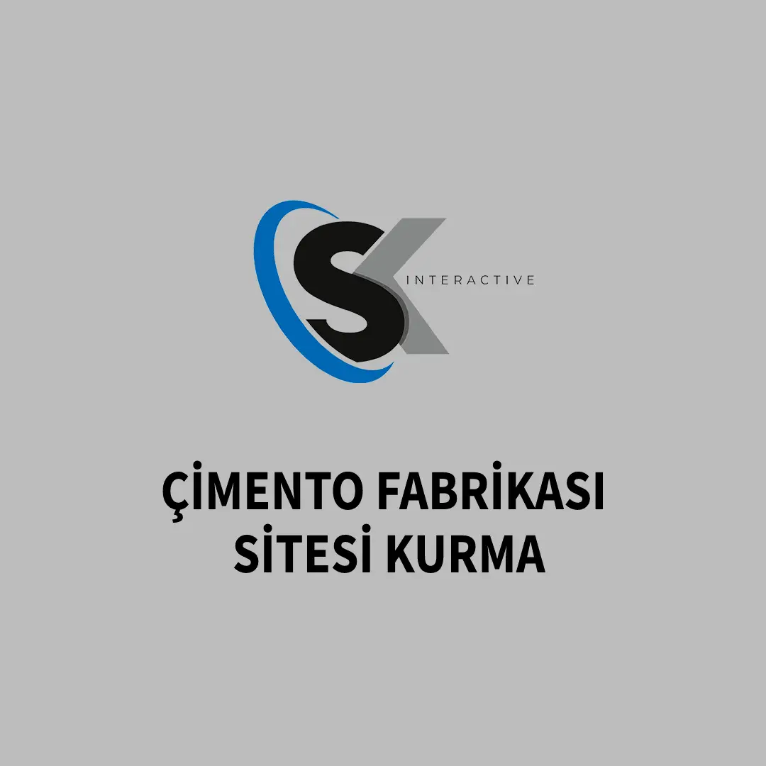 Çimento Fabrikası Sitesi Kurma